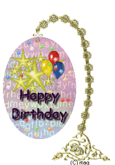 a pretty Happy Birthday globe